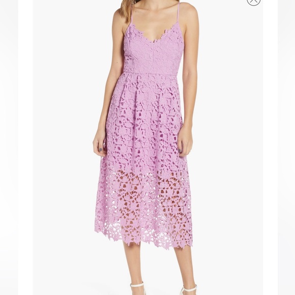 ASTR Lace A-line Midi Dress - Picture 2 of 6